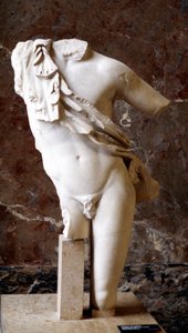 Grieks standbeeld van een mannelijk torso, 5e eeuw v.Chr. door Unbekannt