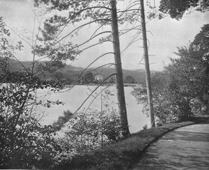 Green Island, Lake George, New York State, VS, ca. 1900 door Unbekannt