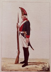 Grenadier van het Eerste Mariniersbataljon, 1786