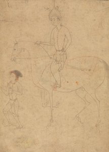 Groom en Ruiter, 1540-50 door Unbekannt