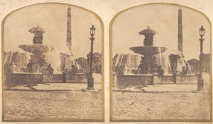 Groep van 17 vroege calotype stereografische beelden, 1840s-50s door Unbekannt