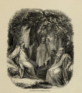Groep van aartsdruïden en druïden uit het boek Old England: A Pictorial Museum, 1845