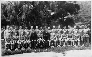Groepsportret van C Compagnie, 2e Bataljon het Kings Regiment, Irak, 1926 door Unbekannt