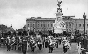 Wachten in The Mall, Londen, begin 20e eeuw