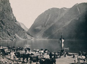 Gudvangen, Naeroyfjord, 1914 door Unbekannt