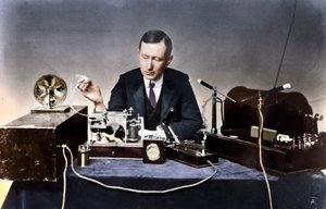 Guglielmo Marconi 1874-1937, Italiaanse natuurkundige en radiopionier