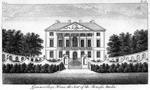 Gunnersbury House, de zetel van prinses Amelia door Unbekannt