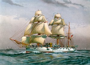 HMS Calliope, Royal Navy 3e klasse kruiser, ca. 1890-1893