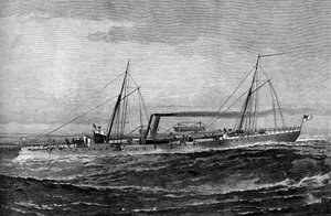 HM Torpedo Kanonneerboot Rattlesnake, 1887 door Unbekannt