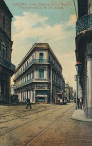 Habana. Calle Neptuno y San Miguel. Neptuno en St. Michel Straat door Unbekannt