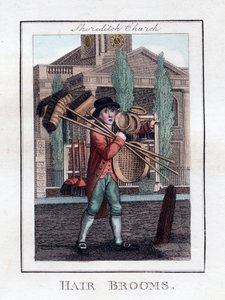 Haarbezems, Shoreditch Kerk, Londen, 1805