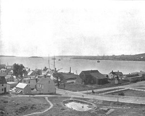 Halifax Haven, Nova Scotia, vanaf Dartmouth, Canada, ca. 1900