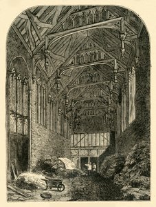 Hal van Eltham Palace in 1835, ca. 1878 door Unbekannt