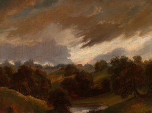Hampstead, Stormachtige Lucht door Unbekannt