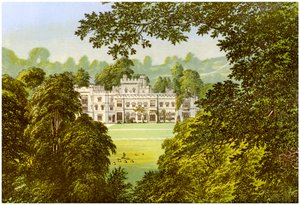 Hampton Court, Herefordshire, huis van de familie Arkwright, ca. 1880 door Unbekannt