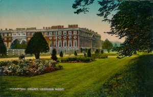 Hampton Court, kijkend naar het westen, ca. 1910 door Unbekannt