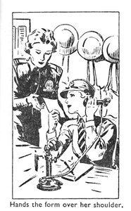 Handen de vorm over haar schouder, 1940 door Unbekannt