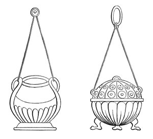 Hanglampen, 9e eeuw, 1870