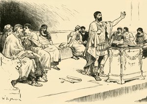 Hannibal in de Vergadering van Carthago, 1890