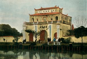 Hanoi. Pagode Du Kinh Luoc, Hanoi. Kinh Luoc-pagode, 1900 door Unbekannt