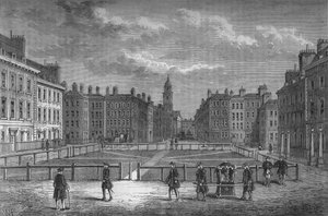 Hanover Square, Westminster, Londen, in 1750 door Unbekannt