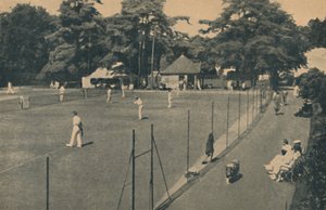 Harde tennisbanen, Upper Gardens door Unbekannt