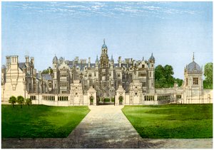 Harlaxton Manor, Lincolnshire, huis van de familie Gregory, c1880 door Unbekannt