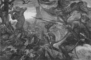 Harold bij de Slag bij Hastings, 1066
