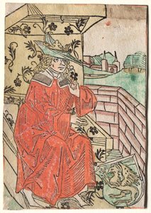 Hartlibs Alexander: Alexander Zittend op Troon, 1400s