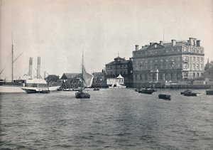 Harwich - De Kade en Great Eastern Hotel, 1895 door Unbekannt