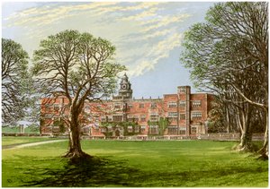 Hatfield House, Hertfordshire, huis van de markies van Salisbury, 1880 door Unbekannt