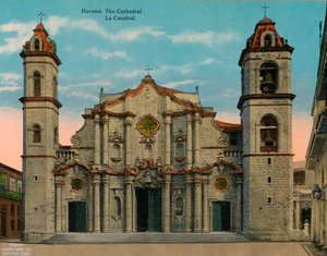 Kathedraal van Havana, Cuba, ca. 1920 door Unbekannt