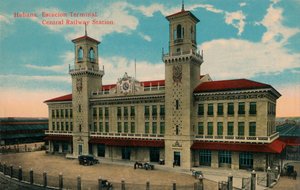 Centraal Station van Havana, Cuba, ca. 1912 door Unbekannt