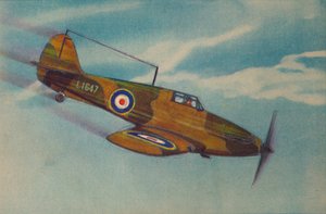 Hawker Hurricane jachtvliegtuig, ca. 1944