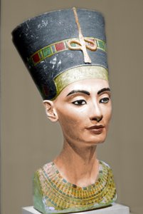 Hoofd van Koningin Nefertiti van Egypte door Unbekannt