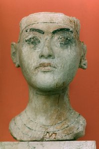 Hoofd van een Koning, Toetanchamon, Egyptisch door Unbekannt