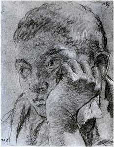 Hoofd van een jongeling, ca. 1750-1753 door Unbekannt