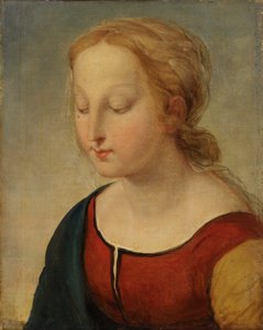Hoofd van de Madonna van la Belle Jardiniere, 19e eeuw