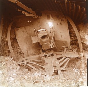 Zware artillerie, Somme, Noord-Frankrijk, 1916 door Unbekannt