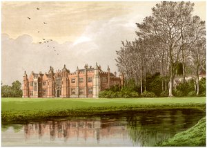 Hengrave Hall, Suffolk, huis van de familie Gage, ca. 1880 door Unbekannt