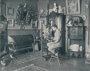 Henri Gervex in zijn atelier, ca. 1897 door Unbekannt