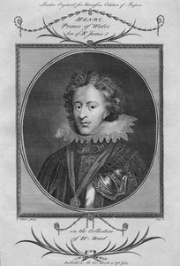 Henry, Prins van Wales, zoon van Koning James I, 1784