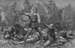 Henry en Alençon bij Agincourt, 25 oktober 1415