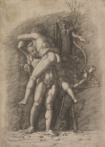 Hercules en Antaeus door Unbekannt