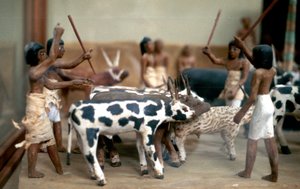 Vee hoeden, Oud-Egyptisch grafmodel