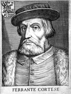 Hernan Cortes 1485-1547, Spaanse conquistador die Mexico veroverde door Unbekannt