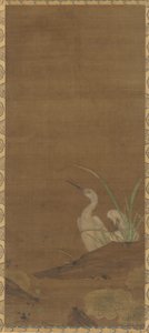 Reigers en waterplanten, 1368-1644 door Unbekannt
