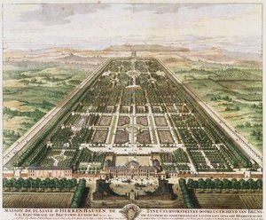 Herrenhausen: Kasteel en Tuinen, ca. 1745