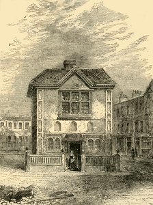 Hickss Hall rond 1750, ca. 1872