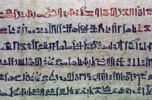 Hiëratisch Egyptisch schrift uit het Dodenboek